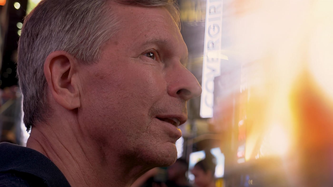 Donald Hoffman in Times Square